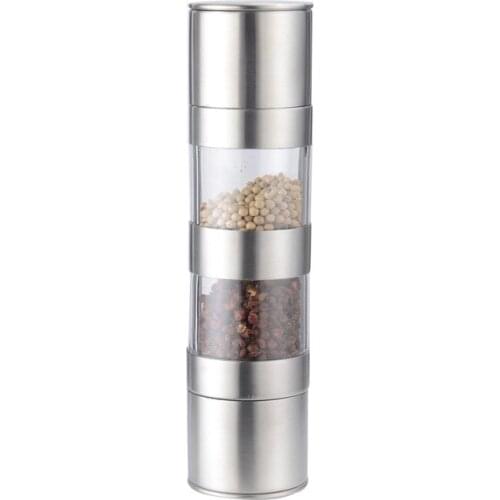Manual Salt Pepper Grinder Condiment Container Mill Refillable Adjustable Grinder Kitchen Tool Spice & Pepper Shaker Seasoning