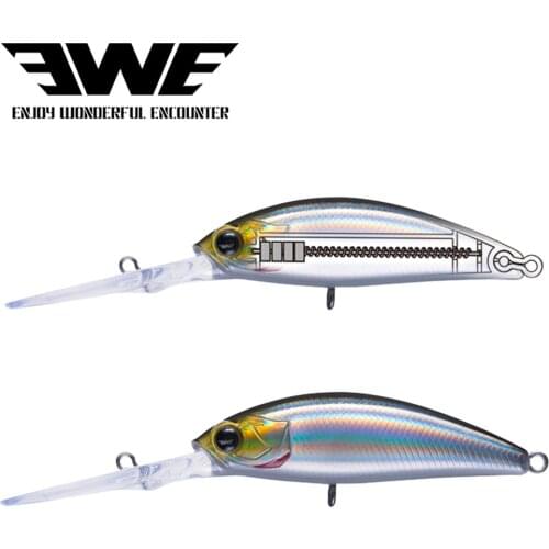 EWE 2020 new deep diving shad 60mm 8.5g fishing bait AR-C system artificial crankbait lure for bass trout perch fish