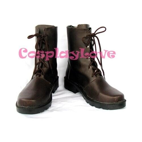 Vampire Knight Kuran Yuuki Cosplay Shoes Boots Brown Color Hand Made Custom-Made For Halloween Christmas Festival CosplayLove