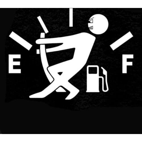 Car Styling High Gas Consumption Decal Fuel Gage Empty Stickers for Volvo S40 S60 S80 S90 V40 V60 V70 V90 XC60 XC70 XC90