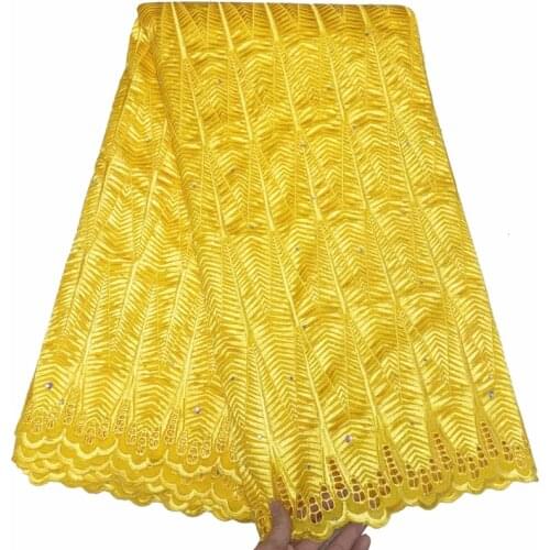 Party Q African Cotton Lace Fabric 2021 High Quality Nigerian Swiss Voile Lace Material In Switzerland Embroidery For Dress