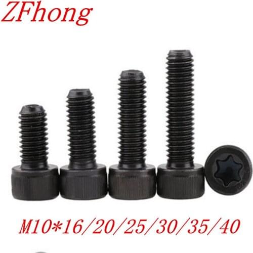 10PCS/LOT Grade 12.9 Alloy Steel M10*16/20/25/30/35/40 10mm Torx Cap Head Screw Bolt