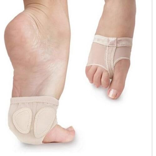 2pcs/Pair Rhythmic Ballet Drill Dance Paw Shoes Gymnastics Foot Thongs Elastic Soft Dancing Shoes Half Sole Accessories Unisex