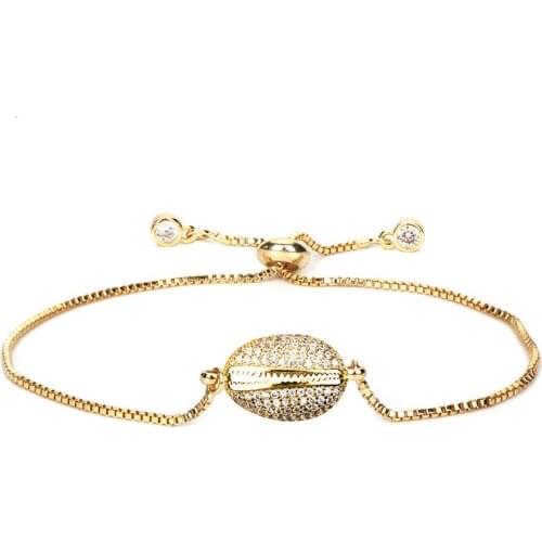 2020 Fashion Trendy Simple Bracelet For Women Micro Inlaid Zircon Shell Lady Elegant Bracelet Bangle Girl Gift Jewelry pulseras