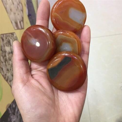 4pcs new arrivals 100% Natural red agate crystal palm gemstone mineral reiki healing carnelian gemstone crystal wholesale