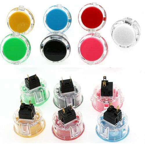 20 pcs Arcade 30mm push button with Built-in small microswitch Arcade button switch for Jamma MAME Arcade Game Cabinet Parts