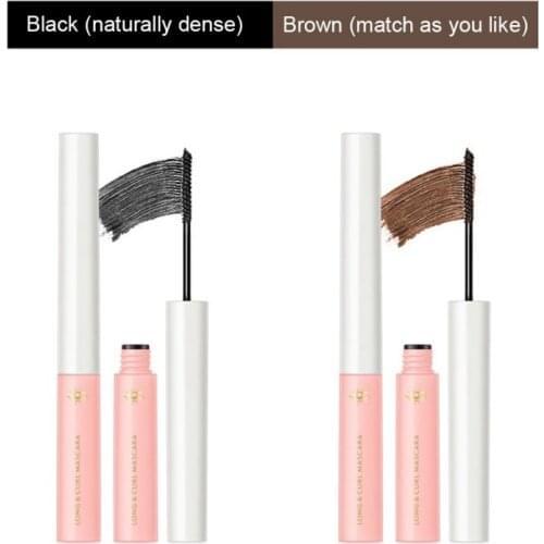 5ml Fiber Mascara Lashes Waterproof And Easy To Dry Natural Soft Long Eyelash Makeup Mascara Black&Brown Thick Eyelash Cosmetics