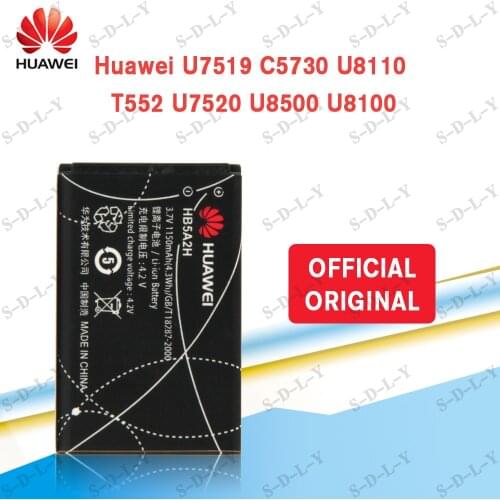 100% Huawei Battery 1150mAh HB5A2H for Huawei C5730 C5070 C8000 U8110 U8500 U8100 T520 T552 T550 E5220 U7519 U7510 U7520 Battery
