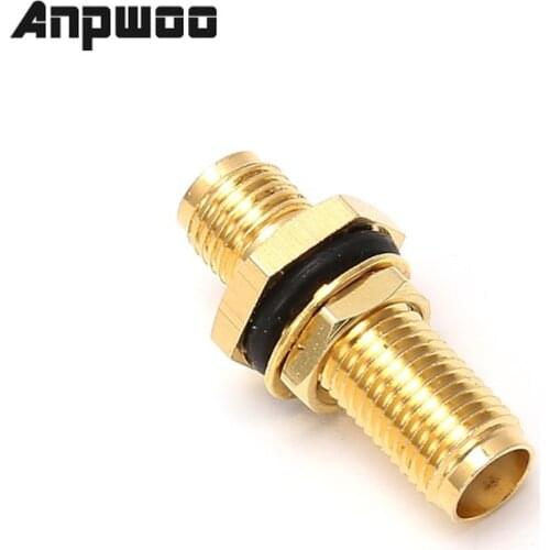 ANPWOO SMA Female Jack RF Connector Straight Coaxial Converter Adapter Panel Mount O-Ring Connectors