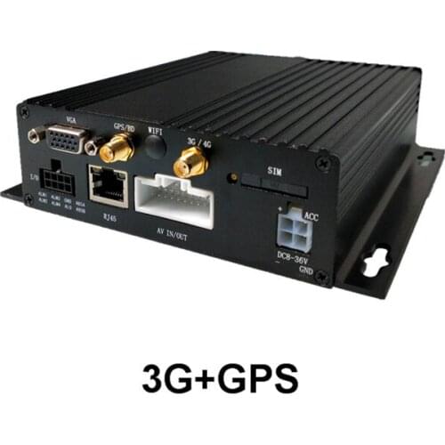 Factory Price H.264 Dual SD Card 4CH 1080P Car DVR with 3G GPS