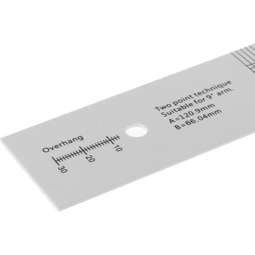 Pickup Calibration Distance Gauge Protractor Turntable Phonograph Phono Cartridge Stylus Alignment Adjustment Tool