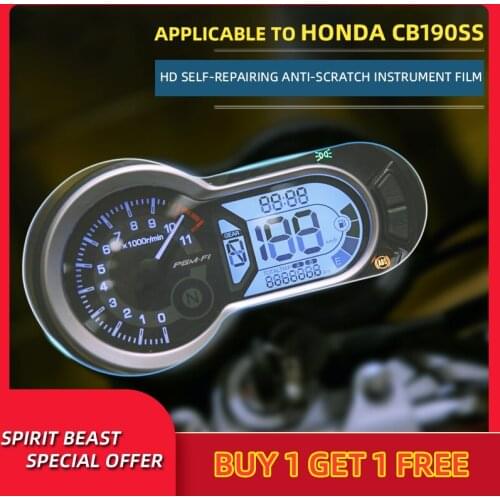 Spirit Beast Retro Motorcycle speedometer TPU Scratch proof Protection Film Dashboard Screen Instrument Film For Honda CB190SS
