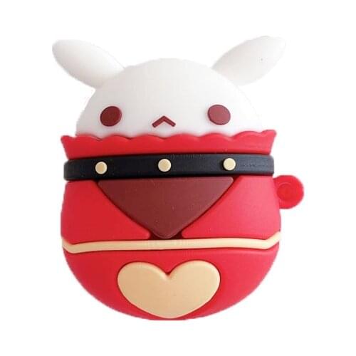 Game Genshin Impact Klee Jumping Doll In Case Of Hot Silicone For Apple Airpods 1/2/3 Protective Cover Earpiece In Case