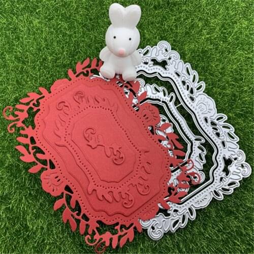 Garland rectangle size size variety of hand-embossed DIY album scrapbook greeting card decoration metal cutting mold