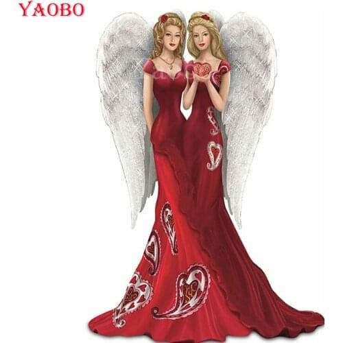 Diamond Embroidery Angel Beauty 5D Diy Diamond Painting Full Square Round Drill Wall Pictures For Living Room Home Decor