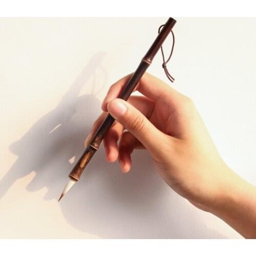 Rabbit Hair Writing Brushes Chinese Small Regular Script Brush Pen Caligrafia Rabit Hair Chinese Painting Fine Line Brushes