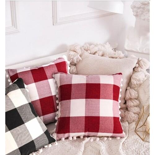 Linen Art Katoen Hennep Rooster Kussen Kussensloop Auto Sofa Kussenhoes Kantoor Eenvoudige Versieren Home Decor Woonkamer45x45cm