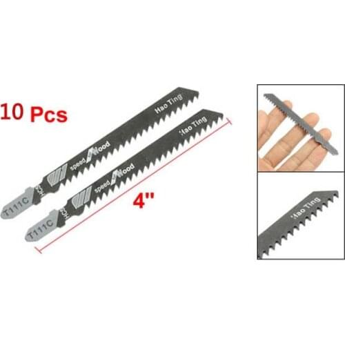 Best Promotion Wholesale Price 10 Pcs/lot Electric Power Tool 4" Long T111C Jigsaw Blades
