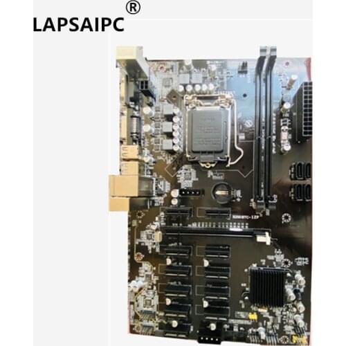 Lapsaipc B250 BTC-12P 12 gpu mining motherboard LGA1151 B250 CPU DDR4