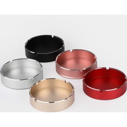 New aluminum metal ashtray home hotel gift
