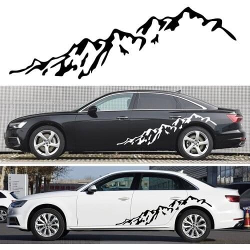 New Mountain Styling Car Door Side Decor Sticker Auto Body Stickers Vinyl Decal Auto stikers