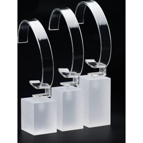 New Fashion Watch Display Holder Acrylic Frosted or Clear Watch Display Stand Watch Holder 3 pcs a set