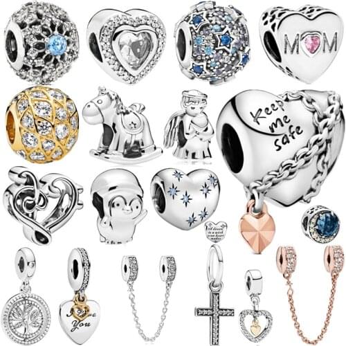 New fashion charm original Cross Angel Beaded pendant suitable for Pandora lady bracelet necklace jewelry DIY