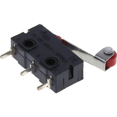 New Normally Open Roller Lever Arm Close Limit Switch Micro KW12-3 Dropship
