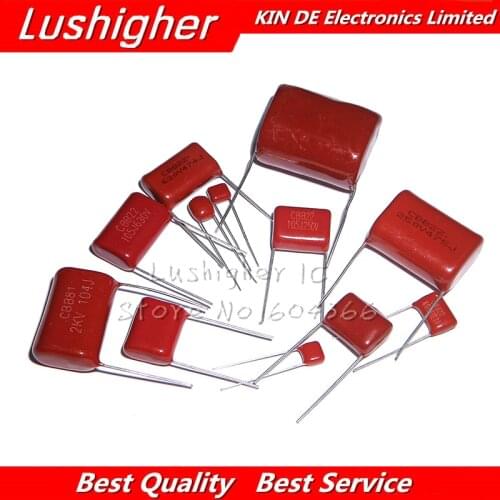 10PCS 100V471J 2000V104J 250V225J 250V475J 400V104J 400V684J 450V225J 450V105J 630V223J CBB Polypropylene Film Capacitor