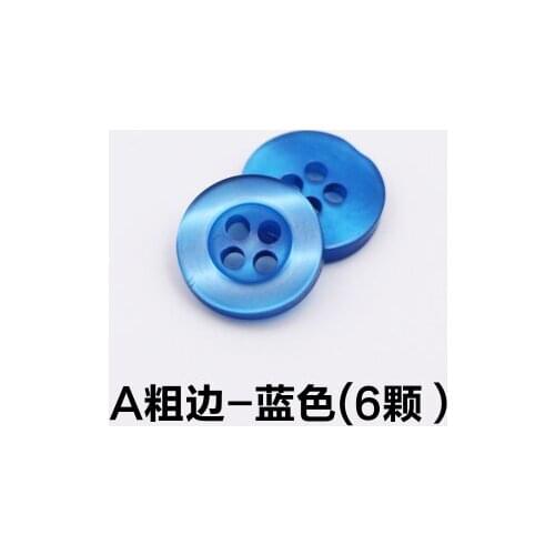 Free shipping 120pcs/lot blue Rough edge button Mens and womens shirts button handmade cuff collar buttons 10mm/11.5mm