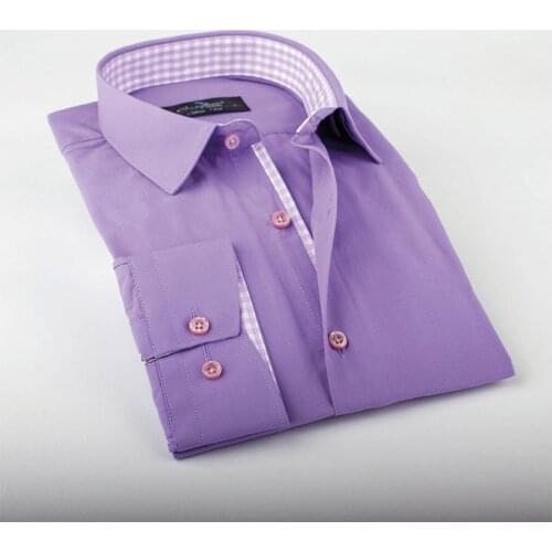 New Spring Autumn Mens shirts 100% Cotton Shirt High Quality Male Long Sleeve Casual Dress Fashion Carlo Potti Brand Clothing