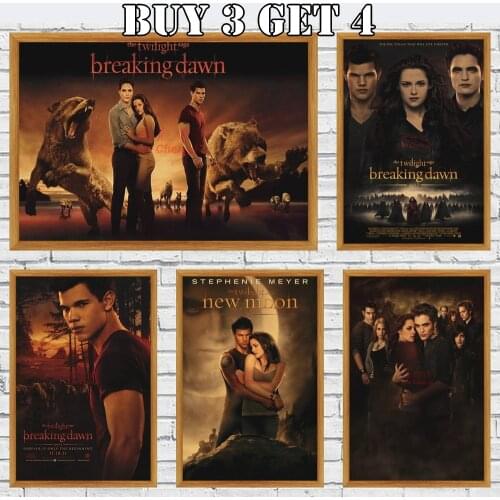The Twilight Saga Poster Classic S Retro Kraft Paper Print Home Decor Room Decor Wall Sticker Wall Decor