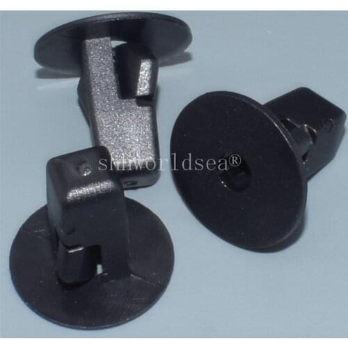 Shhworldsea 25PCS Nylon Black Screw Grommet #14 Screw Size Snaps Into 8mm Hole Car plastic fastener clilps For Toyota