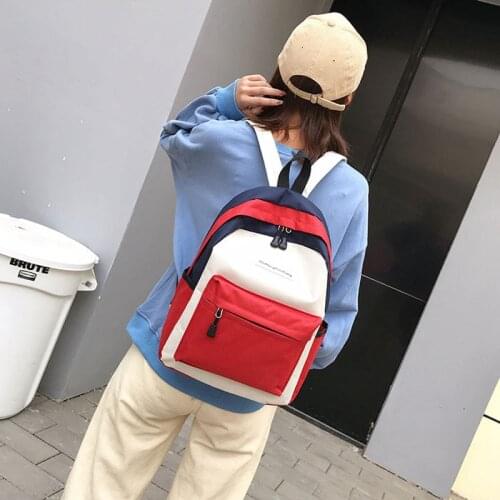 Panelled School Backpack Waterproof Mens Backpack Fashion Casual Labtop Backpack Running Boy Girl Sport Active Male Bag
