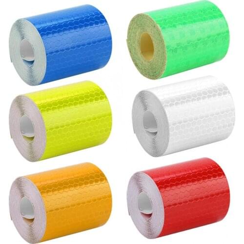 5cmx3m Bike Body Reflective Safety Sticker Adhesive Reflective Tape Sticker Warning Tape Film Sticker Strip Bicycle Accessories
