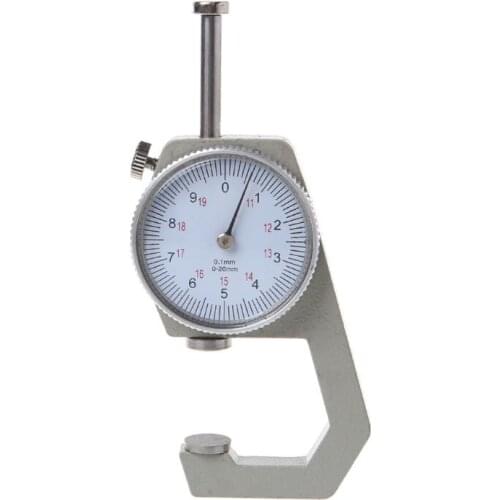 Dial Thickness Gauge 0-10MM / 0-20MM Leather Paper Thickness Meter Tester Accuracy 0.1mm