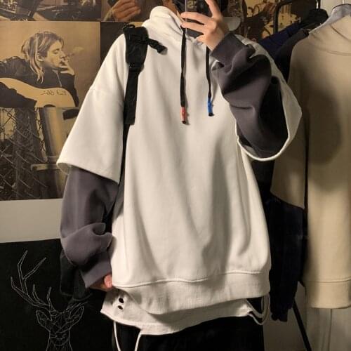 Hip Hop Sweatshirt Hoodie Men 2021 New Streetwear Harajuku Pullover Hoodie Cotton Spring Autumn Black Hoodie Men Sweatshirts