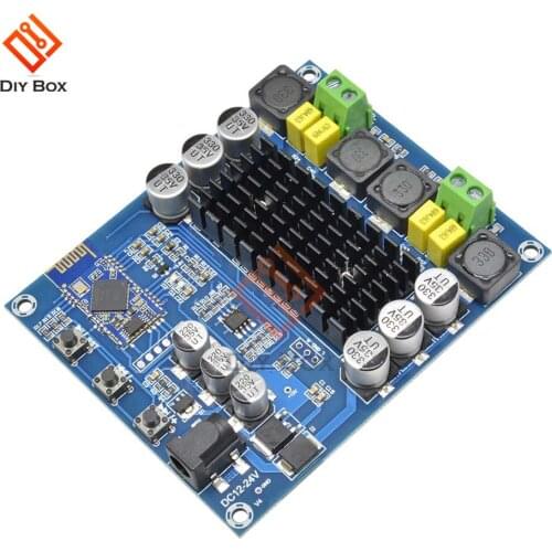 TPA3116D2 Bluetooth 4.0 Amplifier Board 120W+120W 2.0 Channel Stereo Digital Audio Power AMP DC12-24V for Car Home Speakers