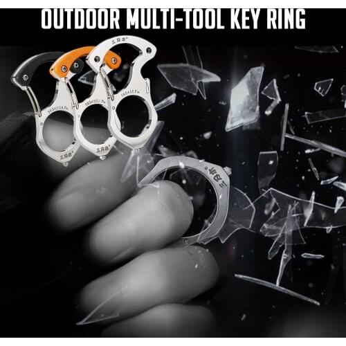 Outdoor Multi-tool Key Chain Ring Camping Survival Tool Carabiner Glass Breaker Camping Equipment Outdoor Tools