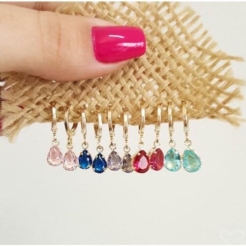 CRMYA Crystal Cubic Zirconia Gold Silver Color Dangle Drop Earrings For Women Trendy Teardrop Earring Wedding Jewelry