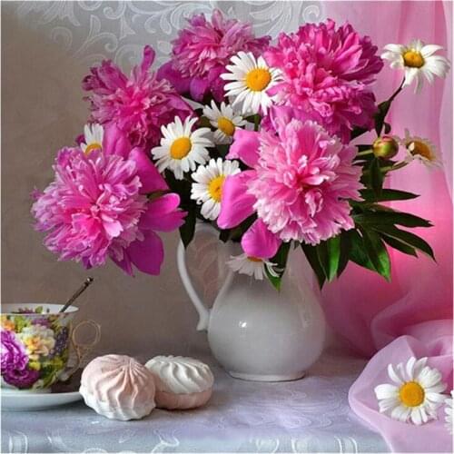 5D DIY Diamond Painting Embroidery Cross Crafts Stitch Kit Home Decor(vase)