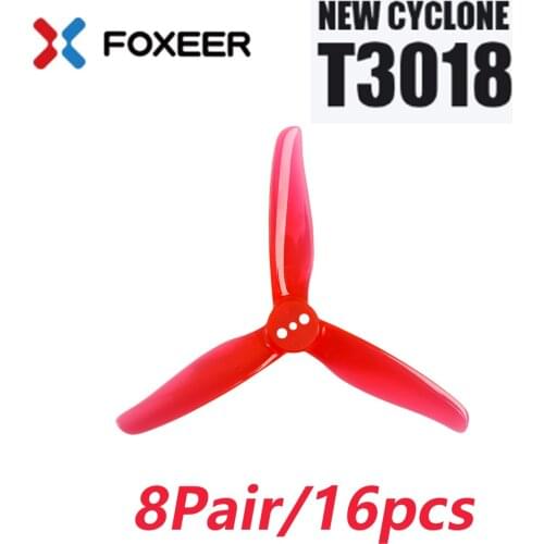 8pairs FOXEER DALPROP T3018 8CW 8CCW 3 Blade Propeller Smooth Fast Response Powerful For FPV Racing Drone