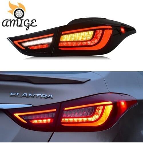 Car LED Taillight Tail Lights For Hyundai Elantra 2011 2012 2013 2014 2015 2016 Rear Fog Lamp Brake Light Reverse Turn Signal