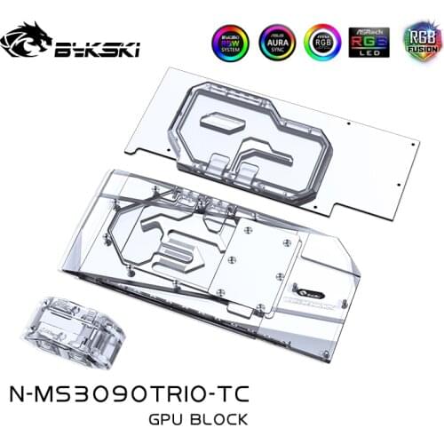 Bykski PC water cooling GPU Water Block cooler For GIGABYTE RTX 3080 GAMING OC 3X 10G/3090 EAGLE OC/TURBO N-MS3090TRIO-TC