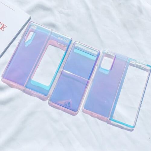 Cover For Samsung Galaxy Z Fold 2 Case Transparent Blue light Soft Shell Shiny cases Galaxy Z Flip Z Fold2 5G Z Fold Phone shell
