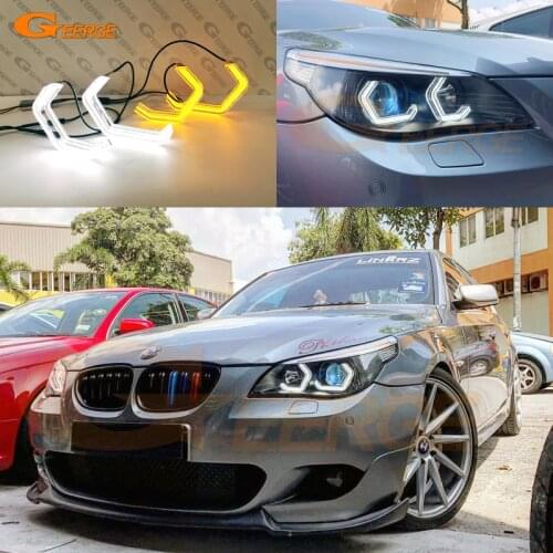 For BMW 5 Series E60 E61 G30 G31 F90 G38 528i 530i 535i 545i 550i M5 Super Bright led 3D Hexagon Angel Eyes halo rings Day light