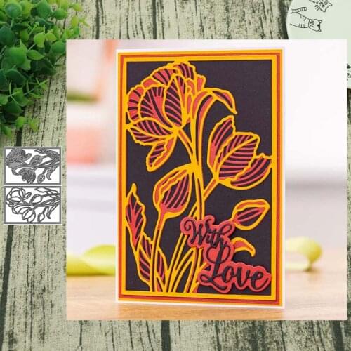 Lotus overlapping plate METAL CUTTING DIES Stencil Scrapbooking Photo Album Card Paper Embossing Craft DIY