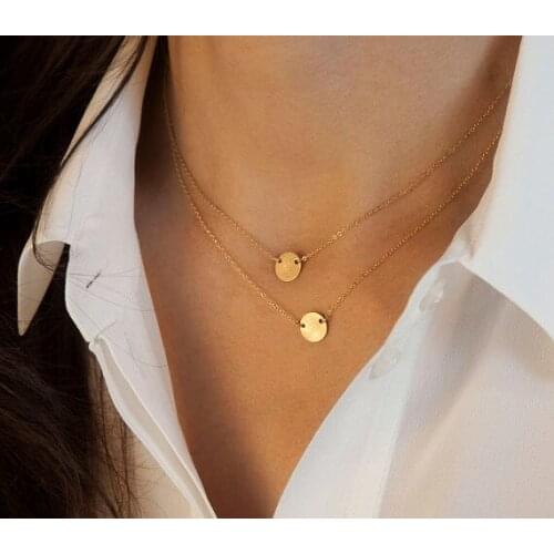 Layered Necklace Set, Everyday Necklace, Sliver or Gold Layering Necklace, Dainty Necklace for women