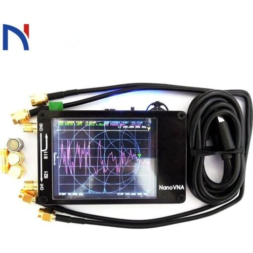 NanoVNA 2.8 inch Touch LCD HF VHF UHF UV Vector Network Analyzer 50KHz-300MHz Antenna Analyzer with battery I4-001 Black White