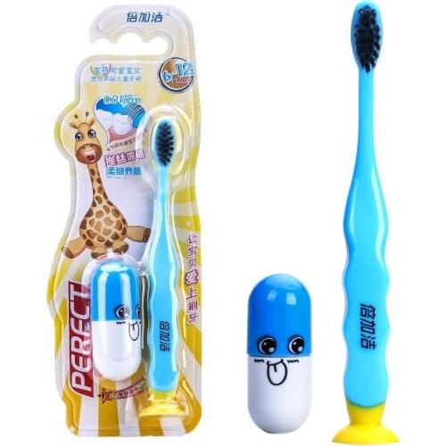 New Top Fashion Children Manual Perfct 6 - 12 Child Toothbrush Soft-bristle Gave Telescopic Pen F264 (Color random)